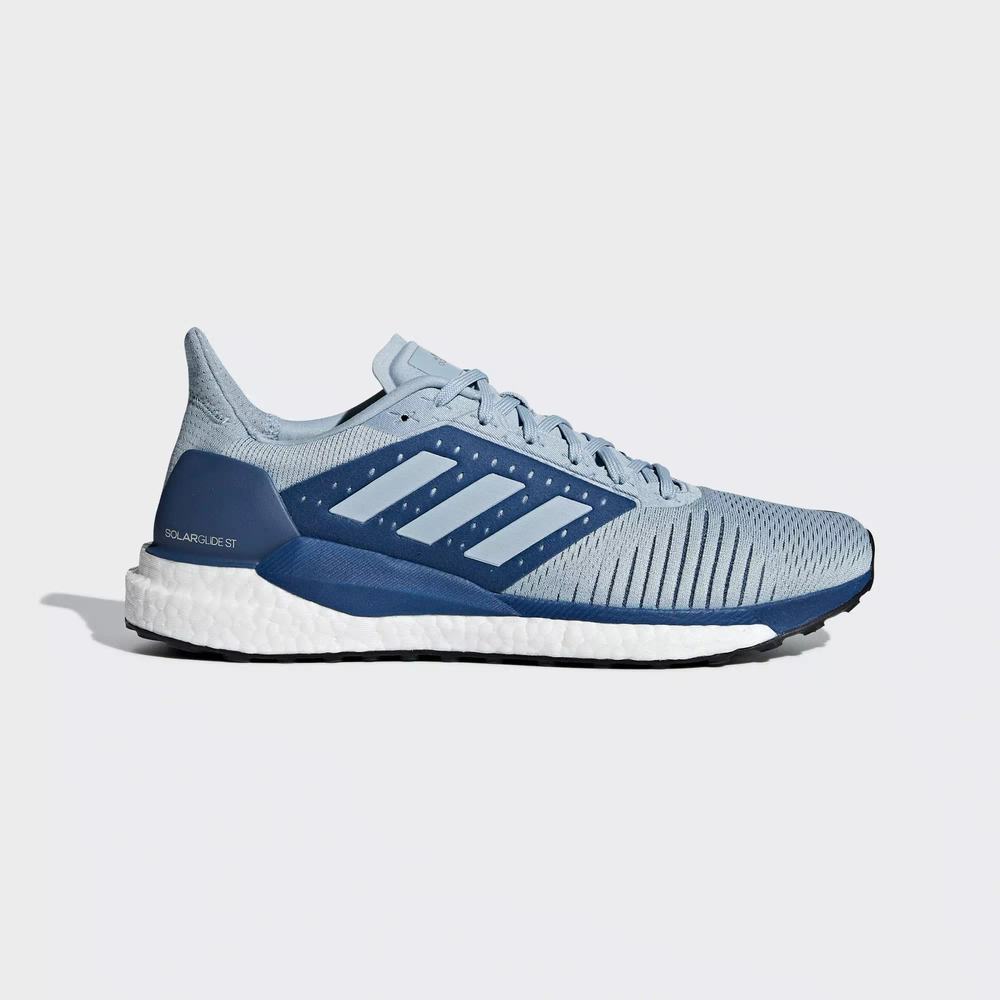 Adidas Solar Glide ST Tenis Para Correr Azules Para Hombre (MX-74010)